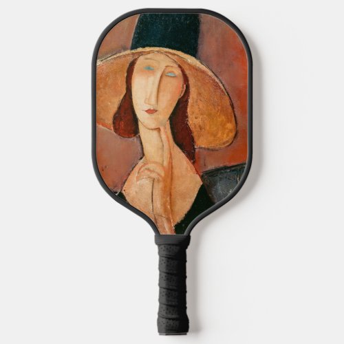Amedeo Modigliani _ Jeanne Hebuterne in Large Hat Pickleball Paddle