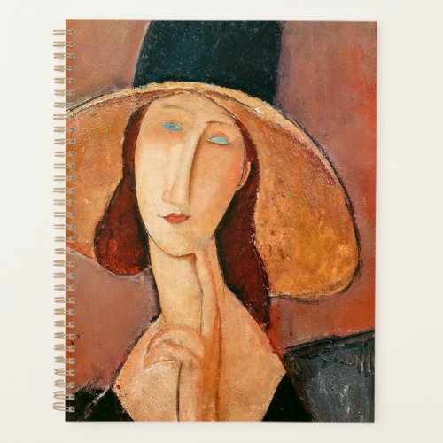 Amedeo Modigliani _ Jeanne Hebuterne in Large Hat Planner