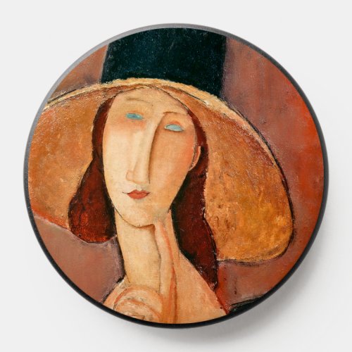 Amedeo Modigliani _ Jeanne Hebuterne in Large Hat PopSocket