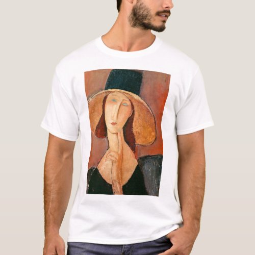 Amedeo Modigliani _ Jeanne Hebuterne in Large Hat T_Shirt