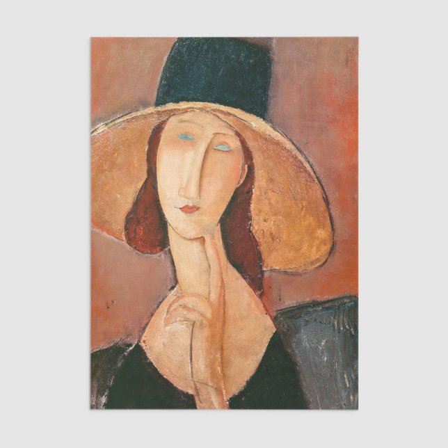 Amedeo Modigliani - Jeanne Hebuterne in Large Hat Tissue Paper (Creator Uploaded)