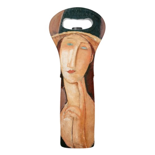 Amedeo Modigliani _ Jeanne Hebuterne in Large Hat Wine Bag