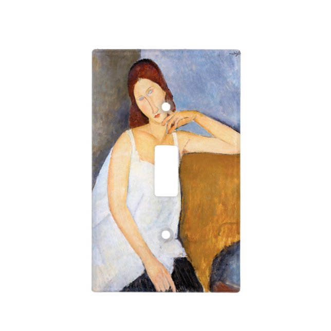 Amedeo Modigliani - Jeanne Hebuterne Light Switch Cover (Front)