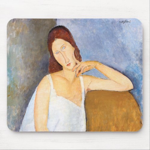 Amedeo Modigliani _ Jeanne Hebuterne Mouse Pad