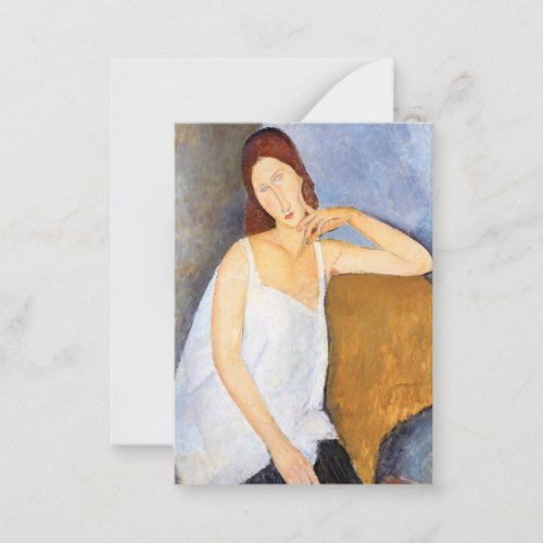 Amedeo Modigliani _ Jeanne Hebuterne Note Card