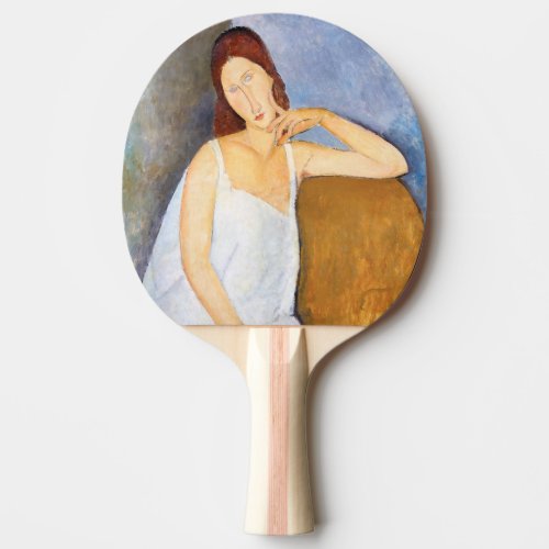 Amedeo Modigliani _ Jeanne Hebuterne Ping Pong Paddle