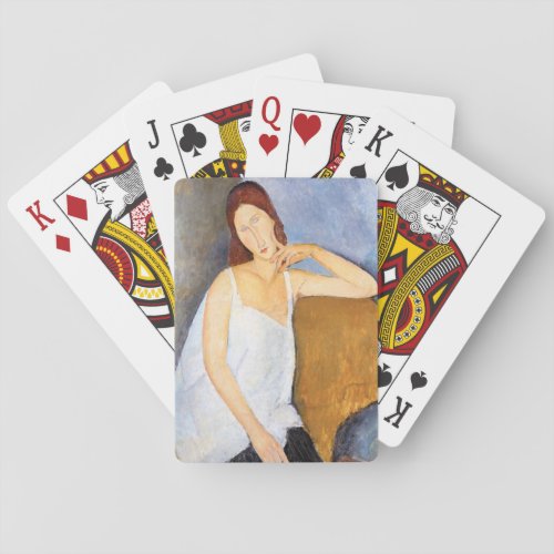 Amedeo Modigliani _ Jeanne Hebuterne Poker Cards