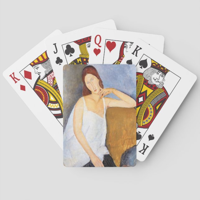 Amedeo Modigliani - Jeanne Hebuterne Poker Cards (Back)