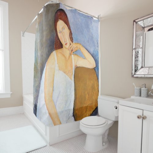 Amedeo Modigliani _ Jeanne Hebuterne Shower Curtain