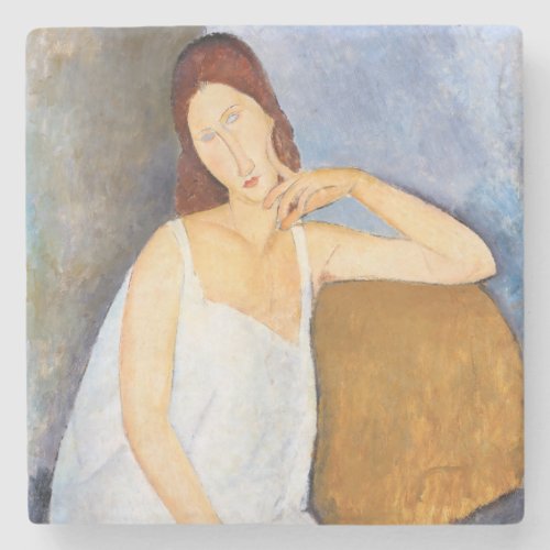 Amedeo Modigliani _ Jeanne Hebuterne Stone Coaster