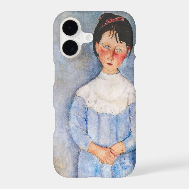 Amedeo Modigliani - Little Girl in Blue Case-Mate iPhone Case (Back)