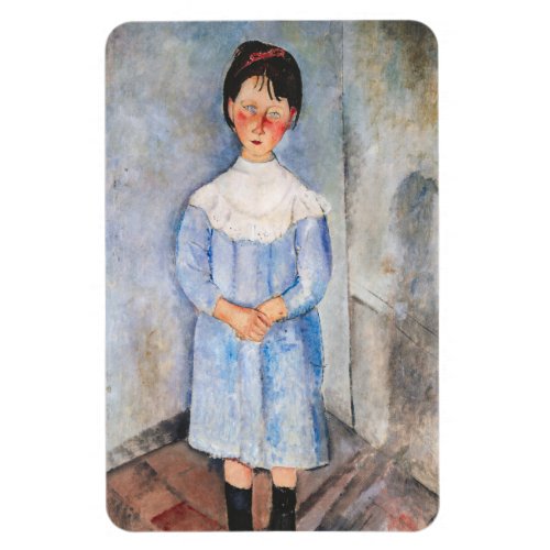 Amedeo Modigliani _ Little Girl in Blue Magnet