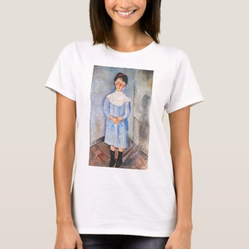Amedeo Modigliani _ Little Girl in Blue T_Shirt