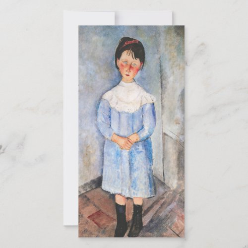 Amedeo Modigliani _ Little Girl in Blue Thank You Card