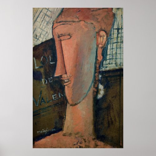 Amedeo Modigliani _ Lola de Valence Poster