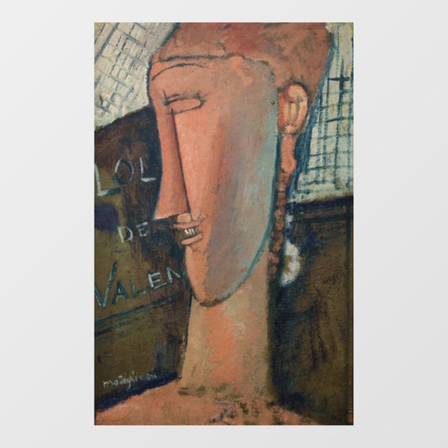 Amedeo Modigliani - Lola de Valence Window Cling (Sheet)