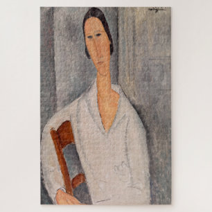 Amedeo Modigliani - Madame Hanka Zborowska Leaning Jigsaw Puzzle