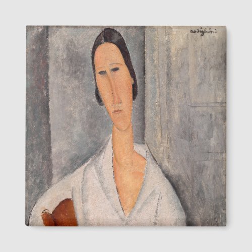 Amedeo Modigliani _ Madame Hanka Zborowska Leaning Magnet