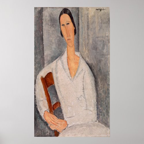 Amedeo Modigliani _ Madame Hanka Zborowska Leaning Poster