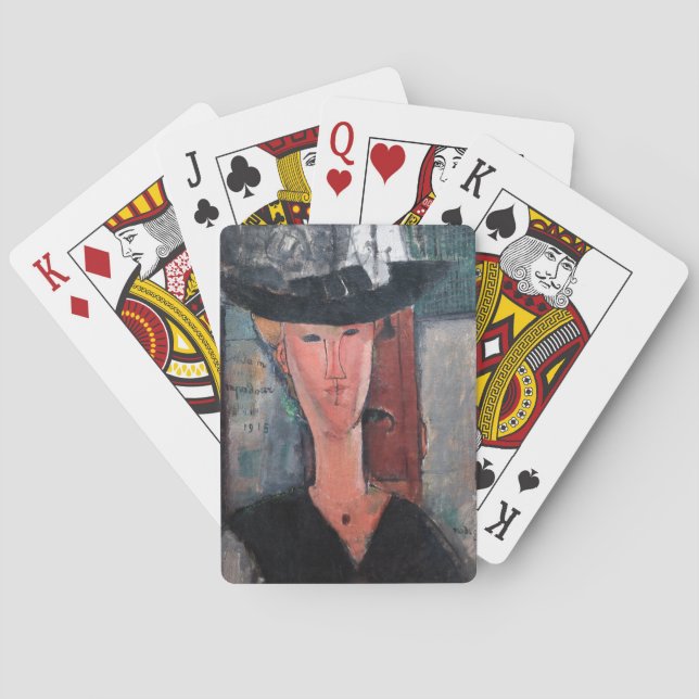 Amedeo Modigliani - Madame Pompadour Poker Cards (Back)
