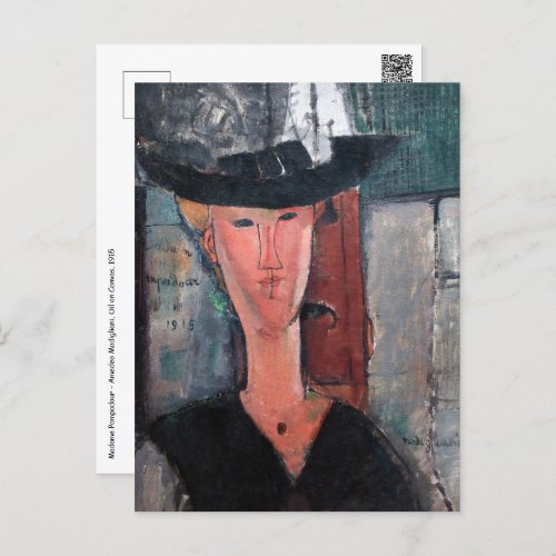 Amedeo Modigliani _ Madame Pompadour Postcard