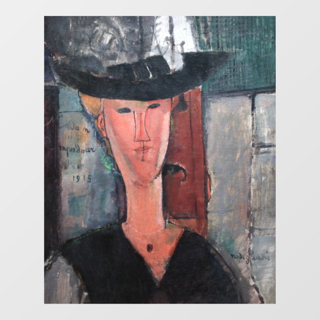 Amedeo Modigliani - Madame Pompadour Window Cling (Sheet)