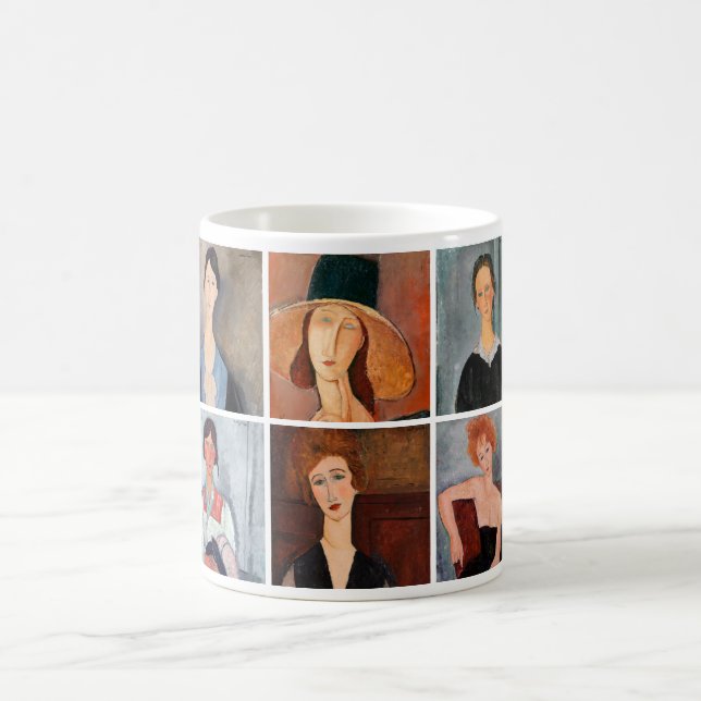 Amedeo Modigliani - Masterpieces Collage Coffee Mug (Center)