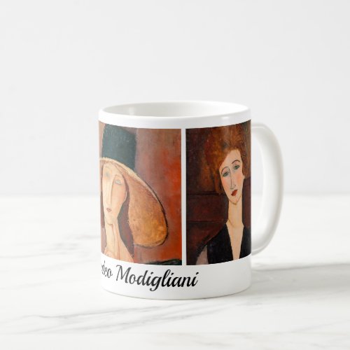 Amedeo Modigliani _ Masterpieces Collage Coffee Mug