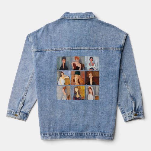 Amedeo Modigliani _ Masterpieces Collage Denim Jacket