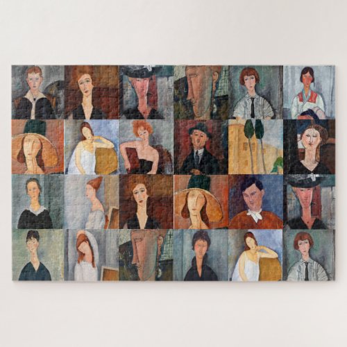 Amedeo Modigliani _ Masterpieces Collage Jigsaw Puzzle