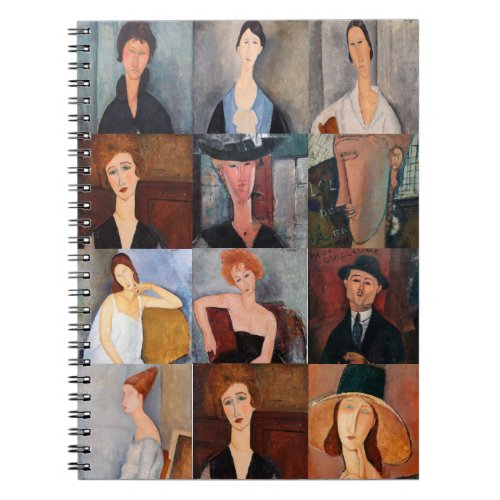 Amedeo Modigliani _ Masterpieces Collage Notebook