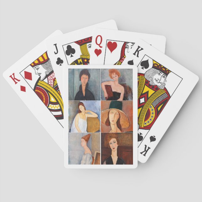 Amedeo Modigliani - Masterpieces Collage Poker Cards (Back)