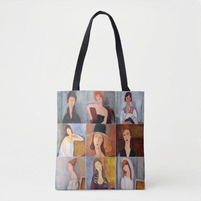 Amedeo Modigliani - Masterpieces Collage Tote Bag (Front)