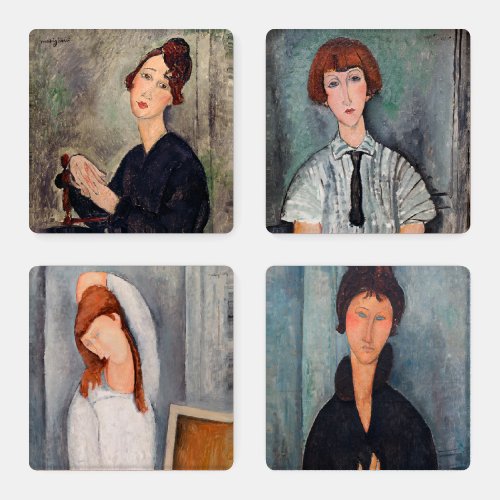 Amedeo Modigliani _ Masterpieces Selection Coaster Set