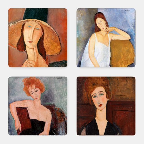Amedeo Modigliani _ Masterpieces Selection Coaster Set