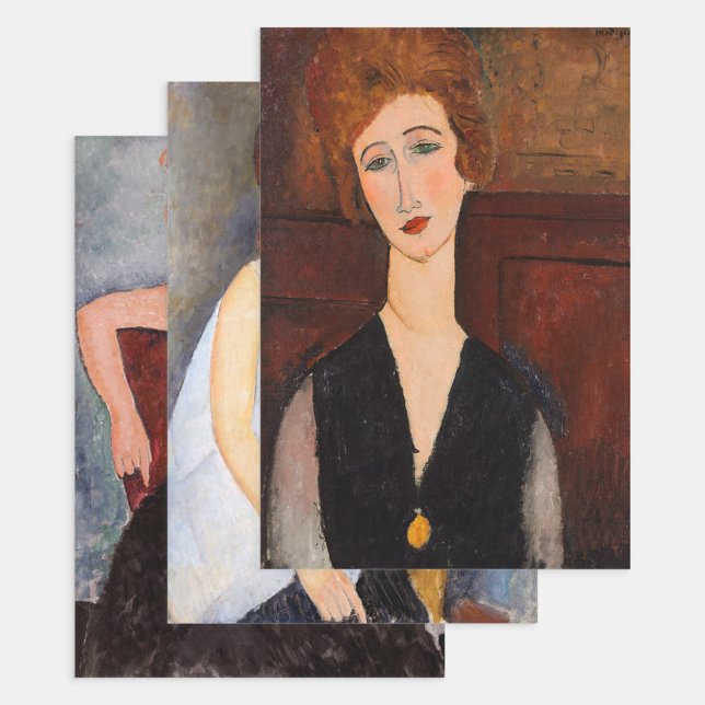 Amedeo Modigliani - Masterpieces Selection Wrapping Paper Sheets (Creator Uploaded)