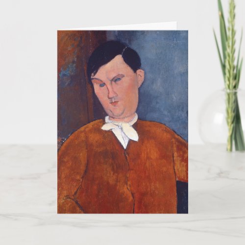 Amedeo Modigliani _ Monsieur Deleu Card