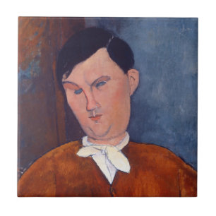 Amedeo Modigliani - Monsieur Deleu Ceramic Tile