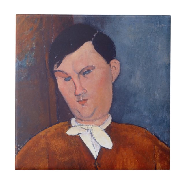 Amedeo Modigliani - Monsieur Deleu Ceramic Tile (Front)