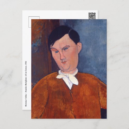 Amedeo Modigliani _ Monsieur Deleu Postcard