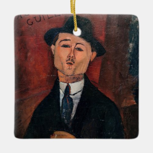 Amedeo Modigliani _ Paul Guillaume Novo Pilota Ceramic Ornament