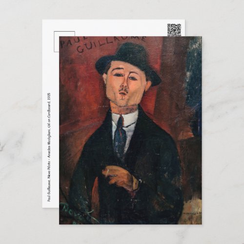 Amedeo Modigliani _ Paul Guillaume Novo Pilota Postcard