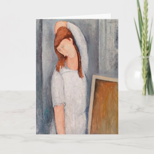 Amedeo Modigliani _ Portrait Jeanne Hebuterne 1 Card