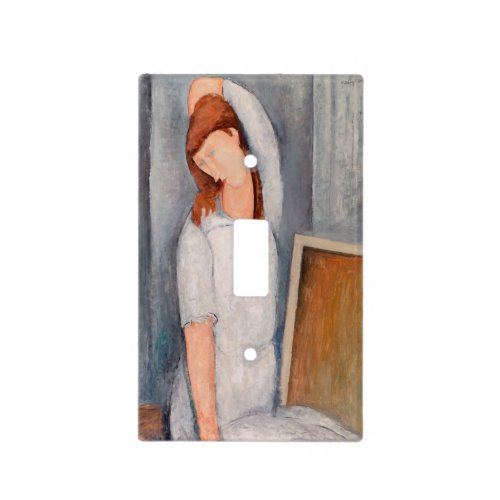 Amedeo Modigliani _ Portrait Jeanne Hebuterne 1 Light Switch Cover