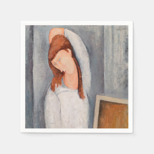 Amedeo Modigliani - Portrait Jeanne Hebuterne #1 Napkins