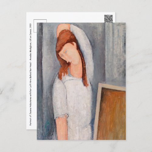 Amedeo Modigliani _ Portrait Jeanne Hebuterne 1 Postcard