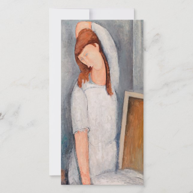 Amedeo Modigliani - Portrait Jeanne Hebuterne #1 Thank You Card (Front)