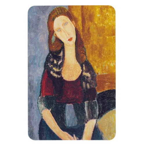 Amedeo Modigliani _ Portrait Jeanne Hebuterne 2 Magnet