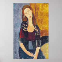 Amedeo Modigliani - Portrait Jeanne Hebuterne #2 Poster