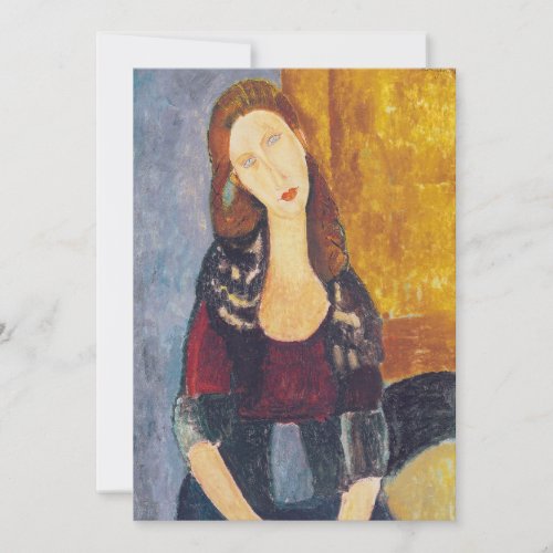 Amedeo Modigliani _ Portrait Jeanne Hebuterne 2 Thank You Card